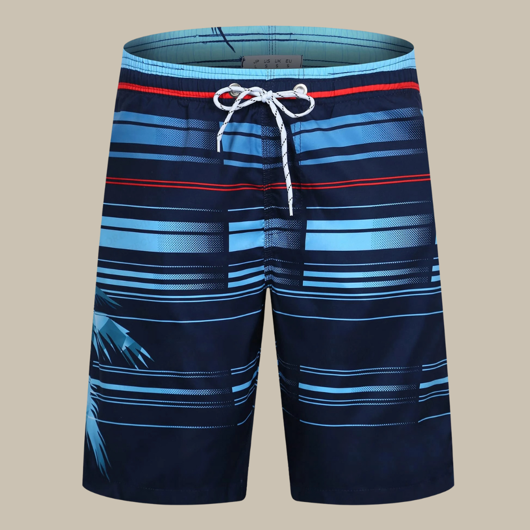 NOUVEAU RICHE Herren Schnelltrocknende Badehose Strand Und Wassersport Dunkelblau