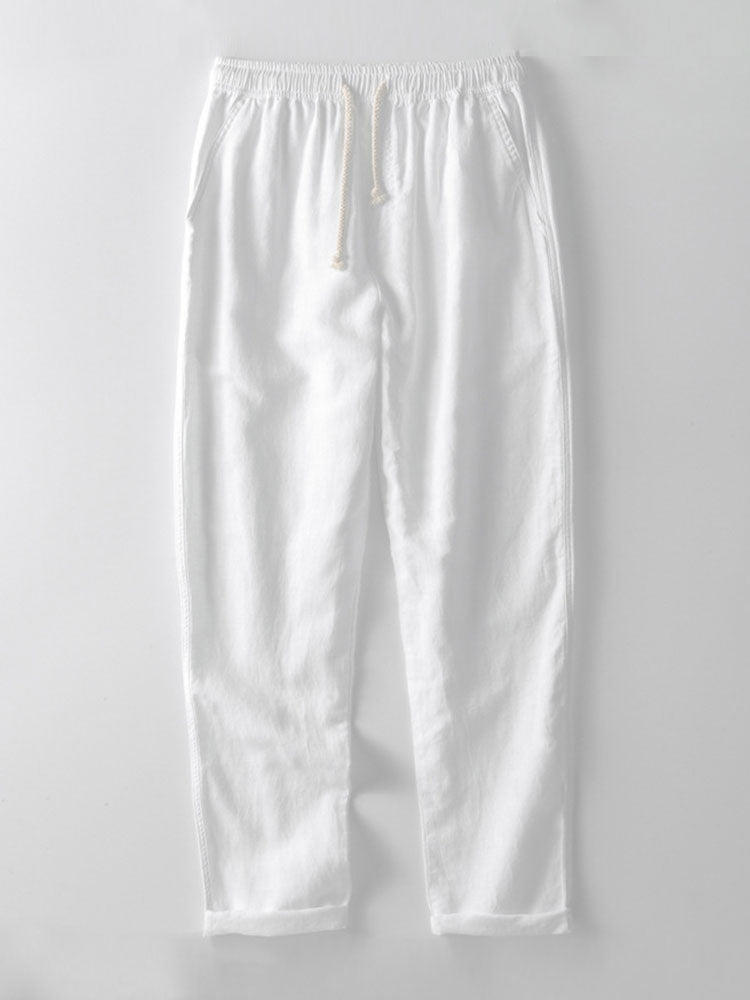 NOUVEAU RICHE Herren Sommer Set Hemd Und Hose Stehkragen Kurzarm Leicht