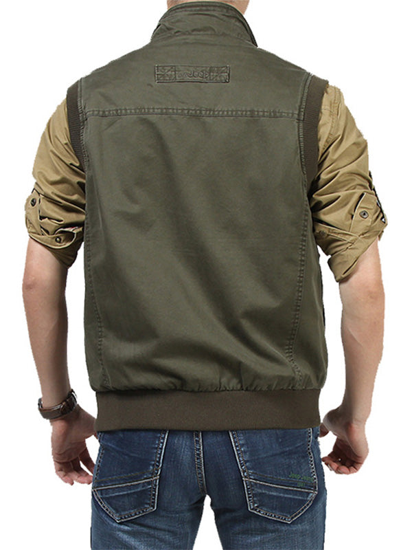 NOUVEAU RICHE Herren Utility Jacke Aus Baumwolle Mit Mehreren Taschen Für Alltag Und Freizeit