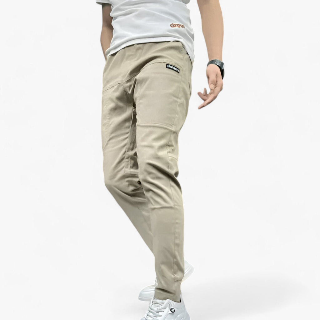 NOUVEAU RICHE Herren Cargohose Stretch mit Taschen Beige