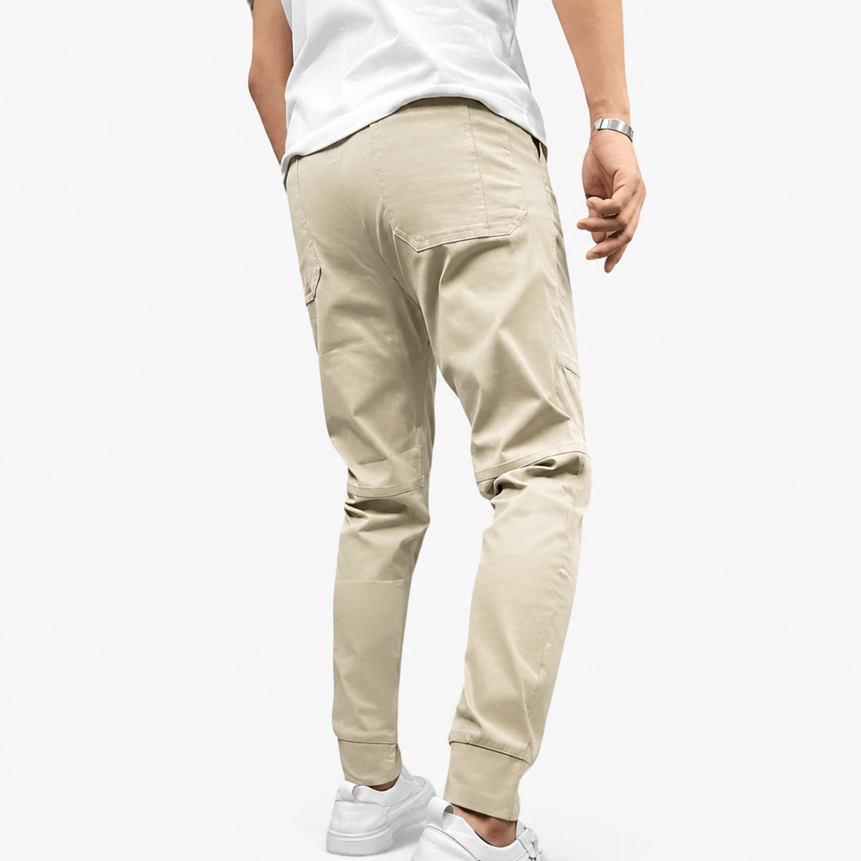 NOUVEAU RICHE Herren Cargohose Stretch mit Taschen