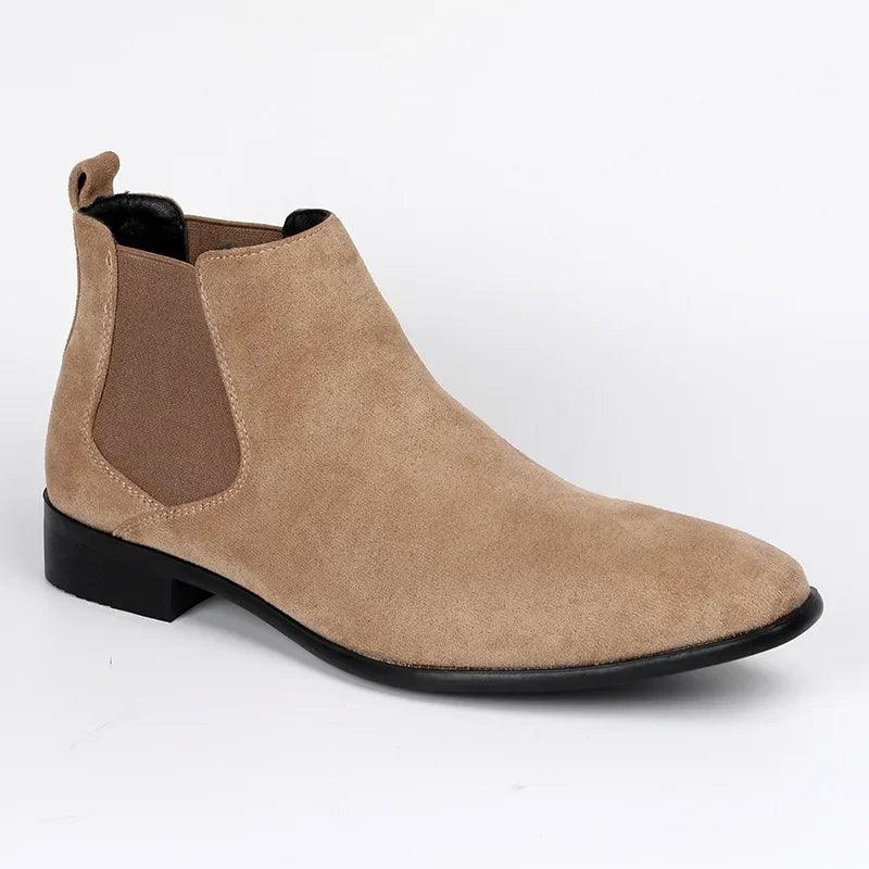 NOUVEAU RICHE Herren Chelsea Boots Kunstleder Elegante Stiefel