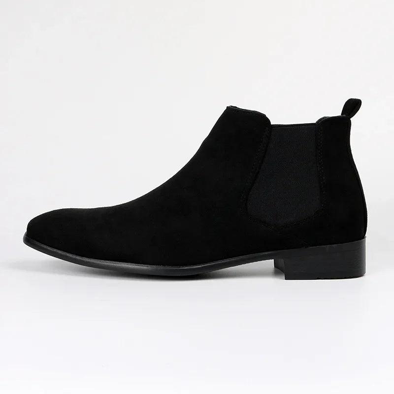 NOUVEAU RICHE Herren Chelsea Boots Kunstleder Elegante Stiefel