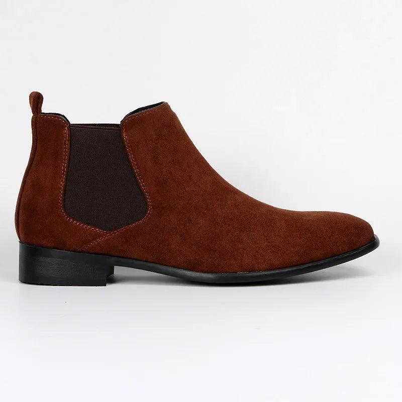 NOUVEAU RICHE Herren Chelsea Boots Kunstleder Elegante Stiefel