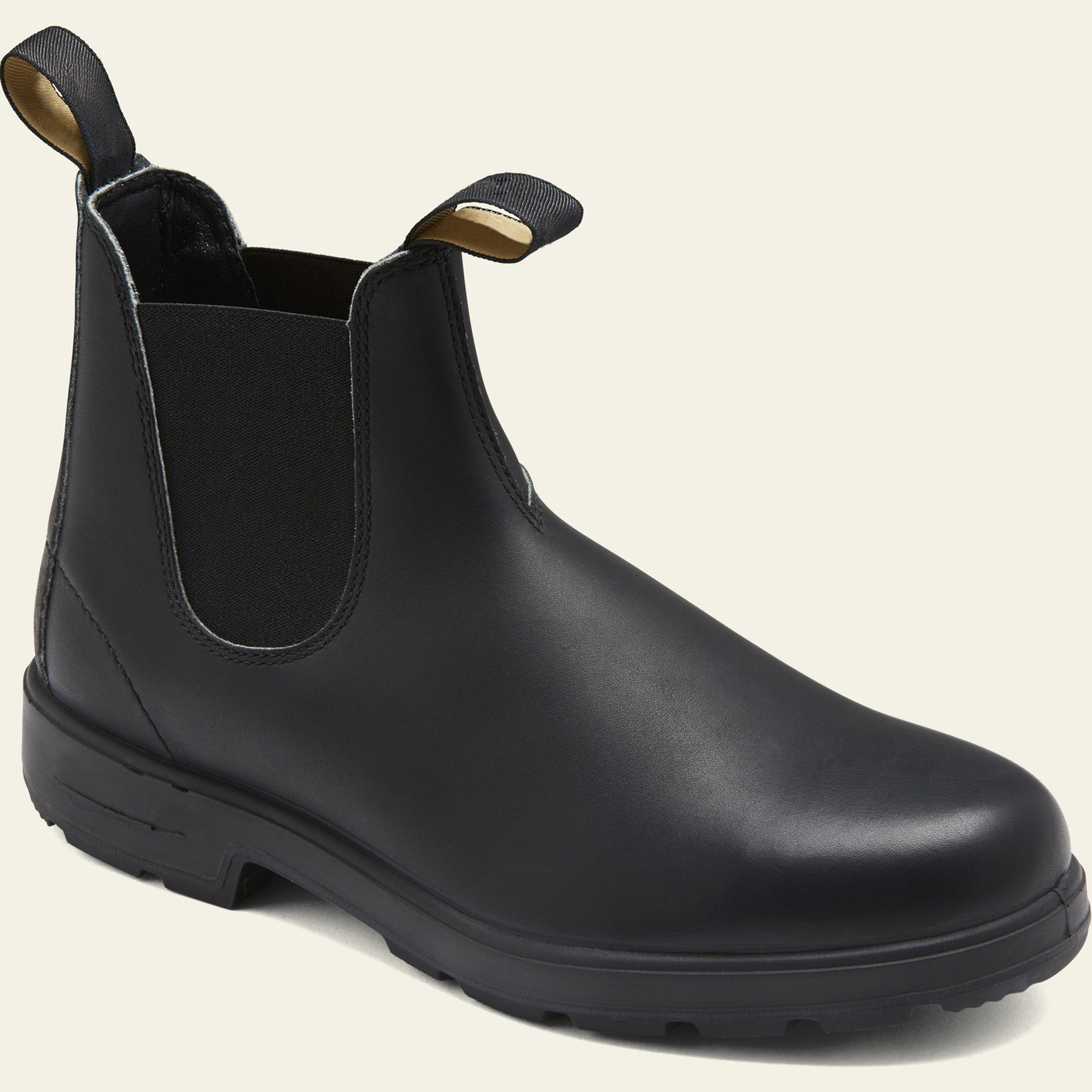 NOUVEAU RICHE Herren Stilvollen Chelsea Boots PU-Leder Schwarz