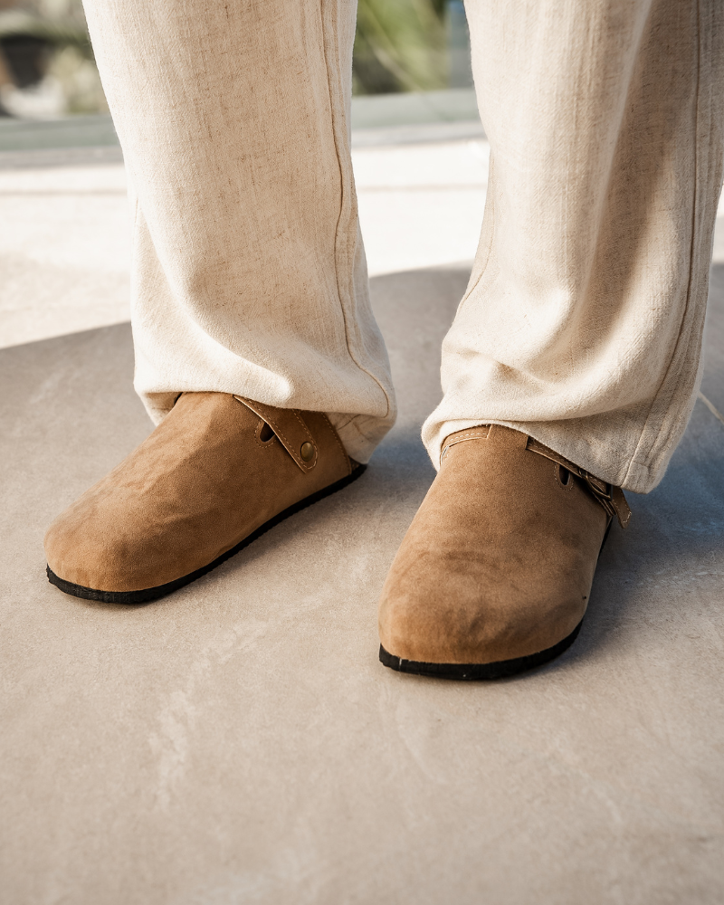 NOUVEAU RICHE Herren Clogs Wildleder Kalbsleder
