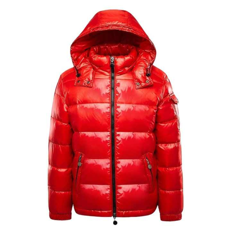 NOUVEAU RICHE Herren Daunenjacke - Premium Oberbekleidung Rot