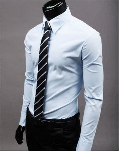 NOUVEAU RICHE Hemd Langarm Mit Knopfleiste Strukturierter Schnitt Büro Himmel Blau