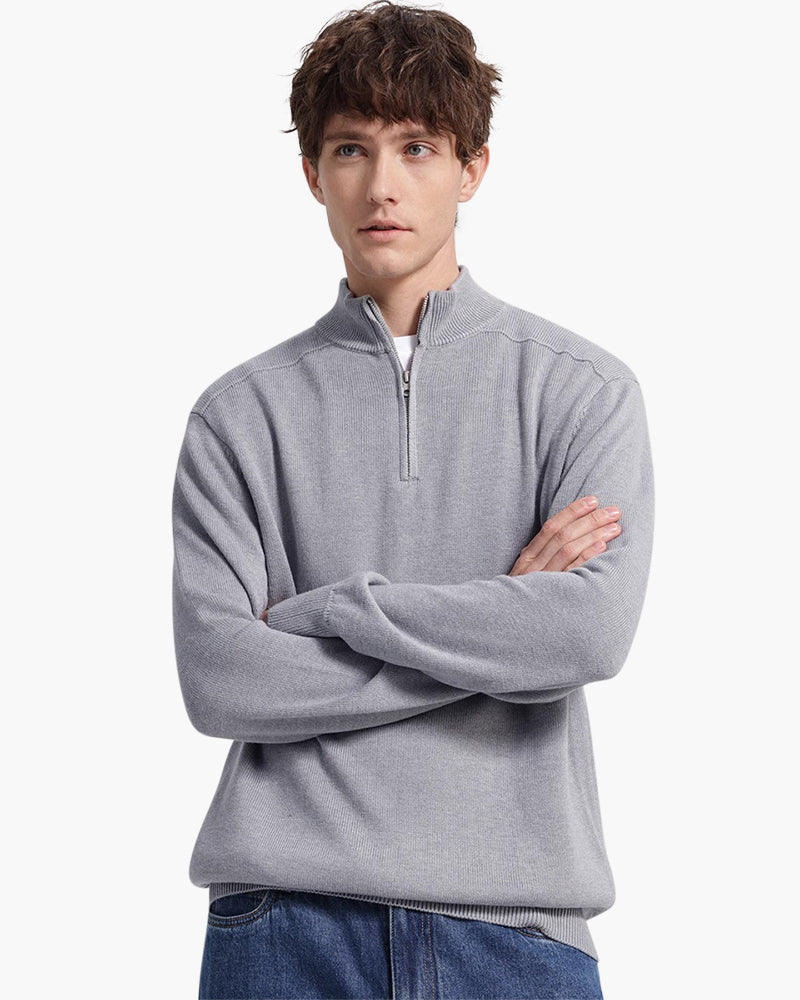 NOUVEAU RICHE Herren Half-Zip Pullover