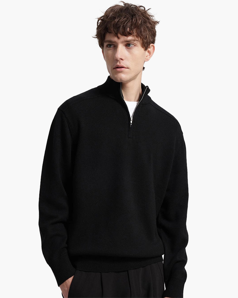 NOUVEAU RICHE Herren Half-Zip Pullover