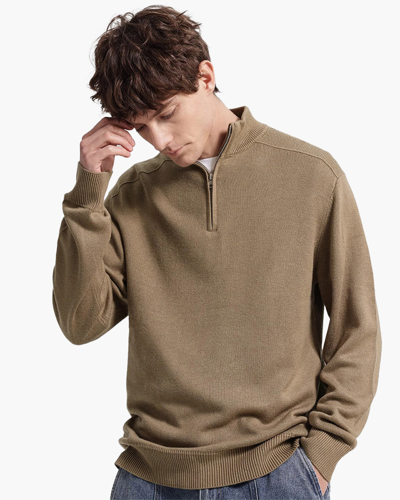 NOUVEAU RICHE Herren Half-Zip Pullover