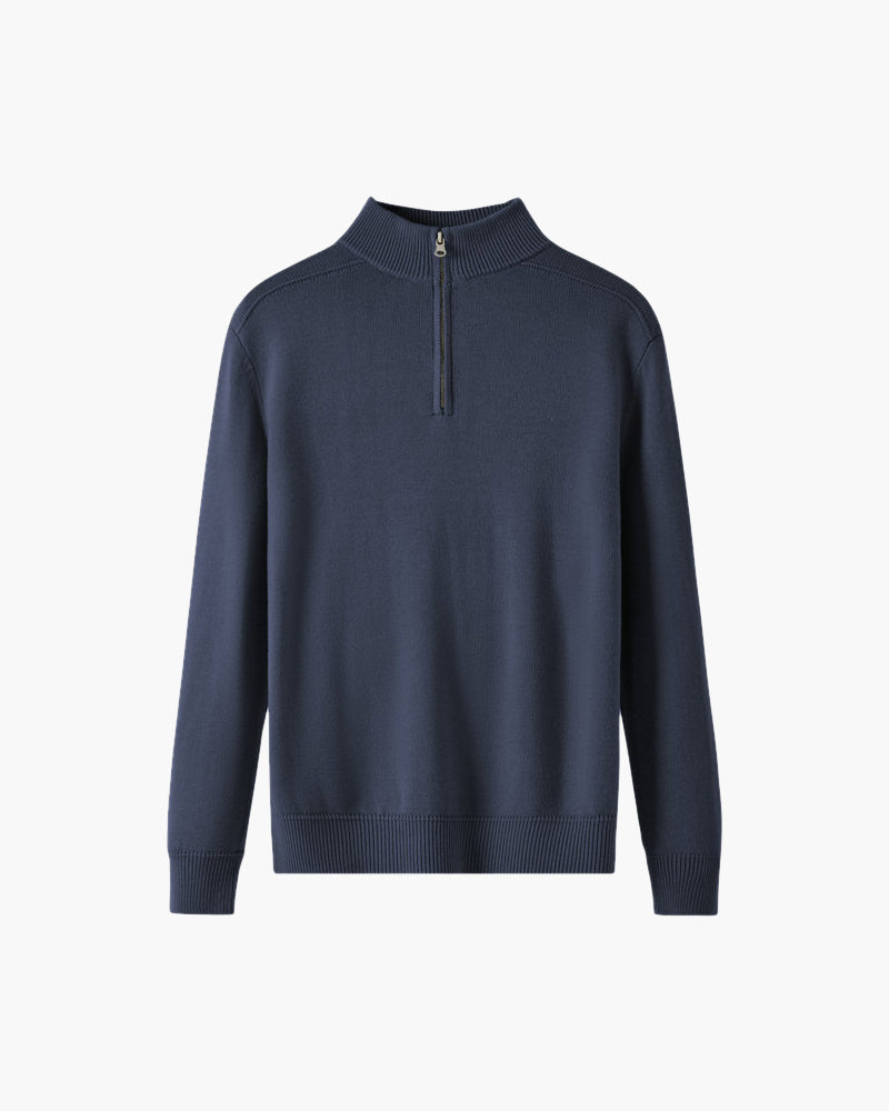 NOUVEAU RICHE Herren Half-Zip Pullover Marine
