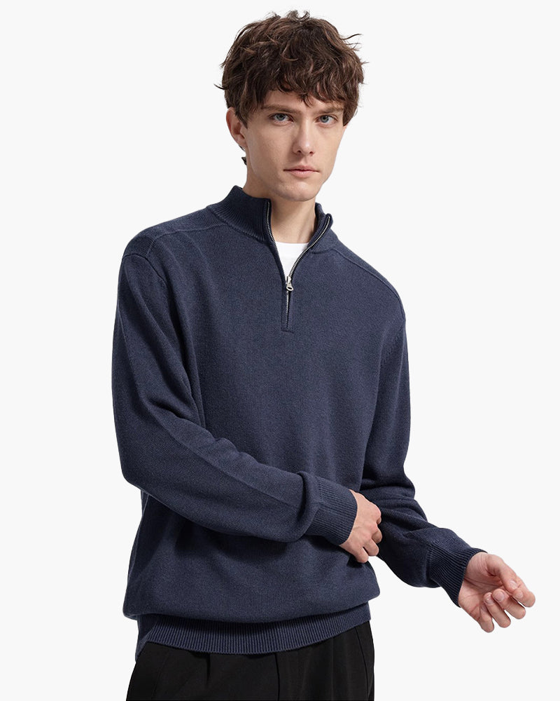 NOUVEAU RICHE Herren Half-Zip Pullover