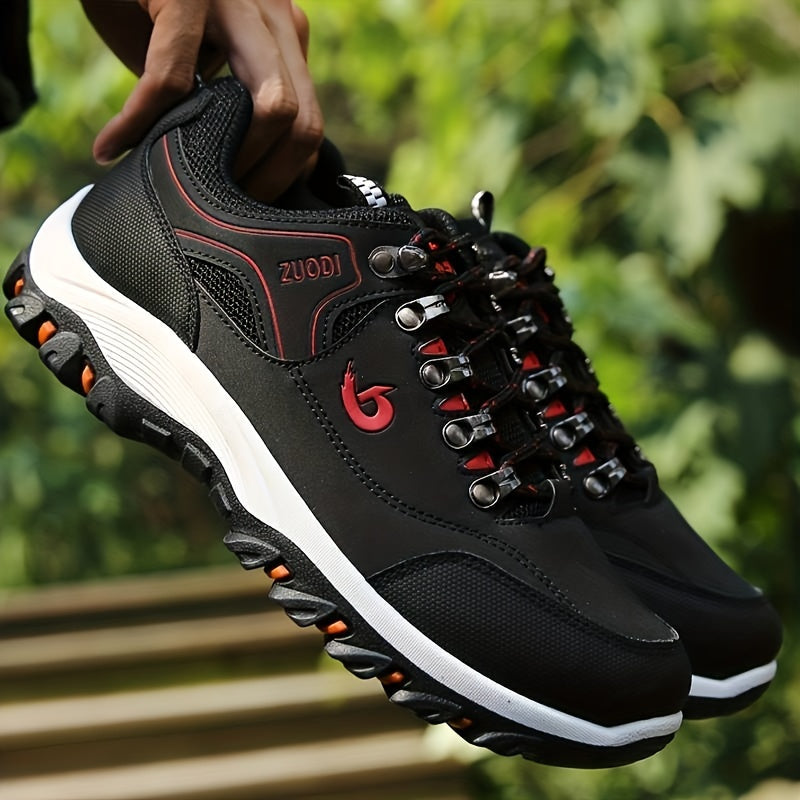 NOUVEAU RICHE Herren-Wanderschuhe Leichtes Design Wasserabweisende Membran Trekkingtouren Schwarz