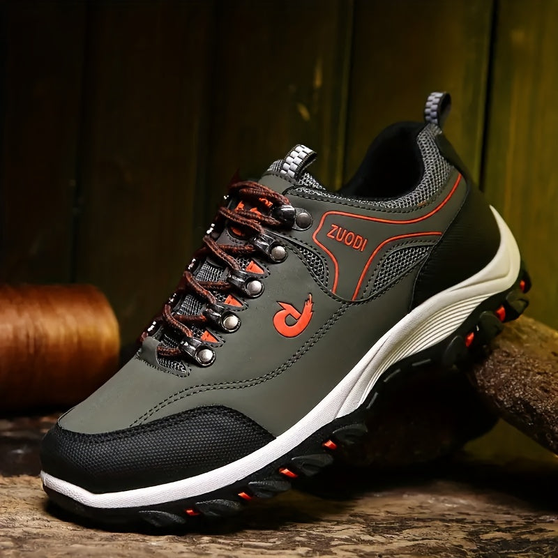 NOUVEAU RICHE Herren-Wanderschuhe Leichtes Design Wasserabweisende Membran Trekkingtouren Militärgrün