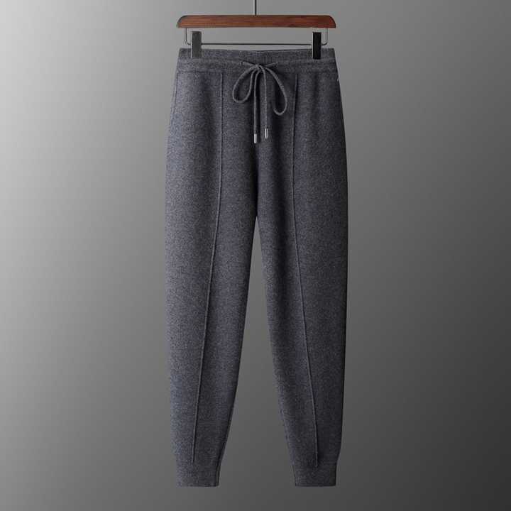 NOUVEAU RICHE Herren Hose Luxuriös und Bequem Dunkelgrau