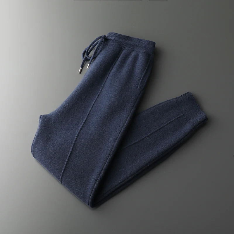 NOUVEAU RICHE Herren Hose Luxuriös und Bequem Blau