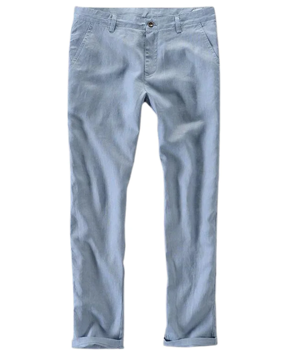 NOUVEAU RICHE Herren Leinenhose Atmungsaktiv für Sommer Stil Hellblau