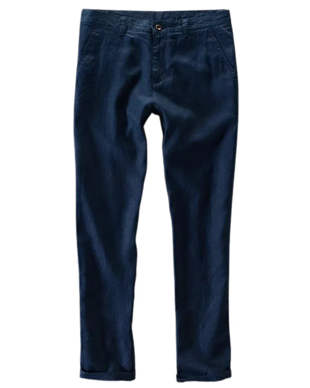 NOUVEAU RICHE Herren Leinenhose Atmungsaktiv für Sommer Stil Dunkelblau