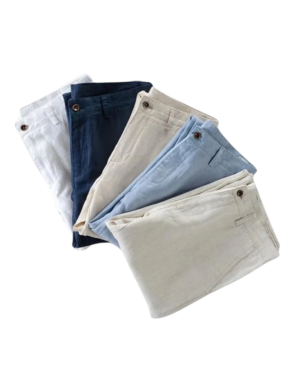 NOUVEAU RICHE Herren Leinenhose Atmungsaktiv für Sommer Stil
