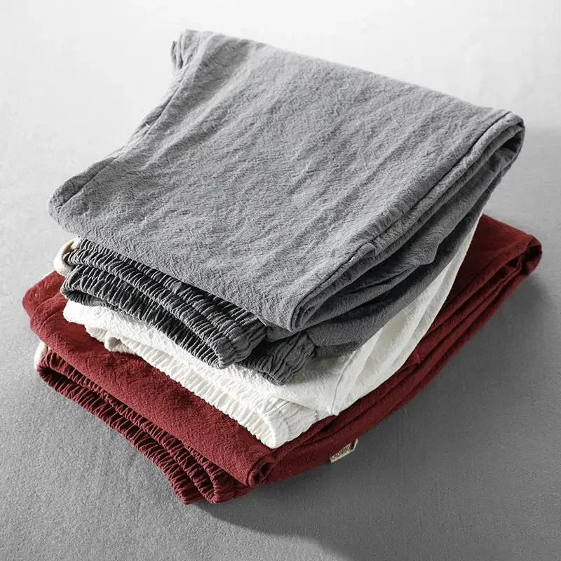 NOUVEAU RICHE Herren Leinenhose Leichtgewicht Atmungsaktiv Modern Fit