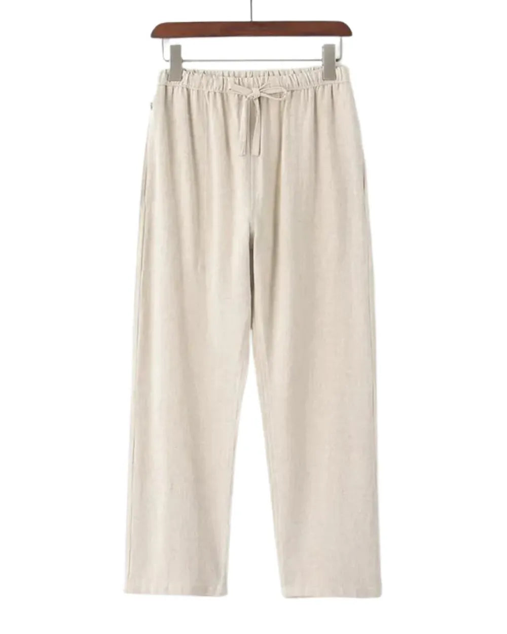 NOUVEAU RICHE Herren Leinenhose Relaxed Fit Atmungsaktiv Beige