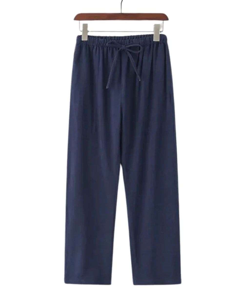NOUVEAU RICHE Herren Leinenhose Relaxed Fit Atmungsaktiv Blau