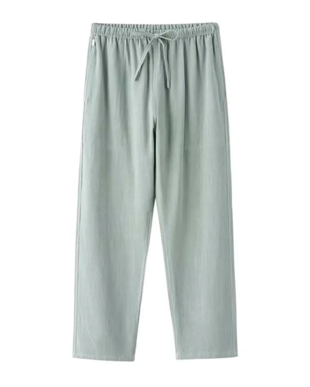 NOUVEAU RICHE Herren Leinenhose Relaxed Fit Atmungsaktiv Grün