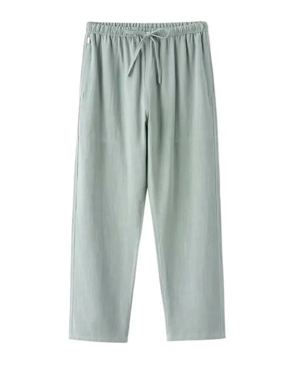 NOUVEAU RICHE Herren Leinenhose Relaxed Fit Atmungsaktiv Grün