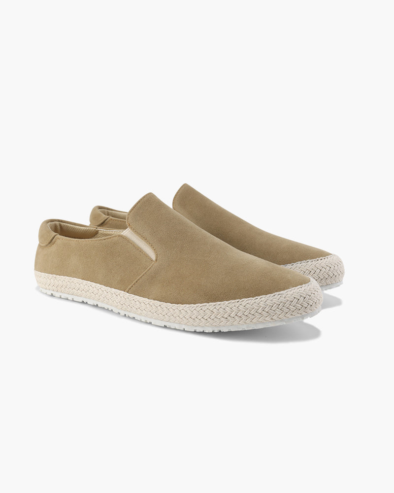 NOUVEAU RICHE Herren Loafer Wildleder Mokassins für Elegante Anlässe Khaki