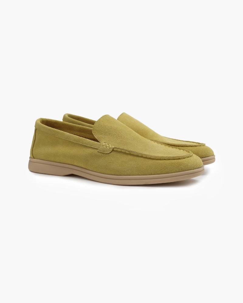 NOUVEAU RICHE Herren Loafer Wildleder Mokassins für Herren Hellgrün