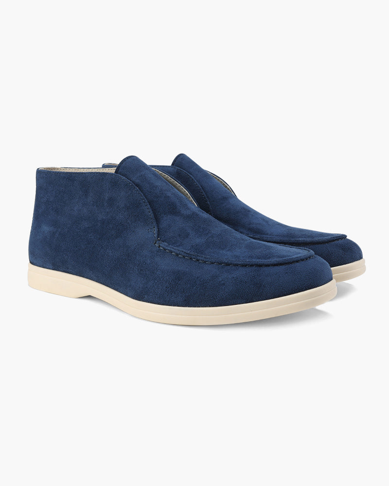 NOUVEAU RICHE Herren Loafers Wildleder Elegante Slip-Ons Marine