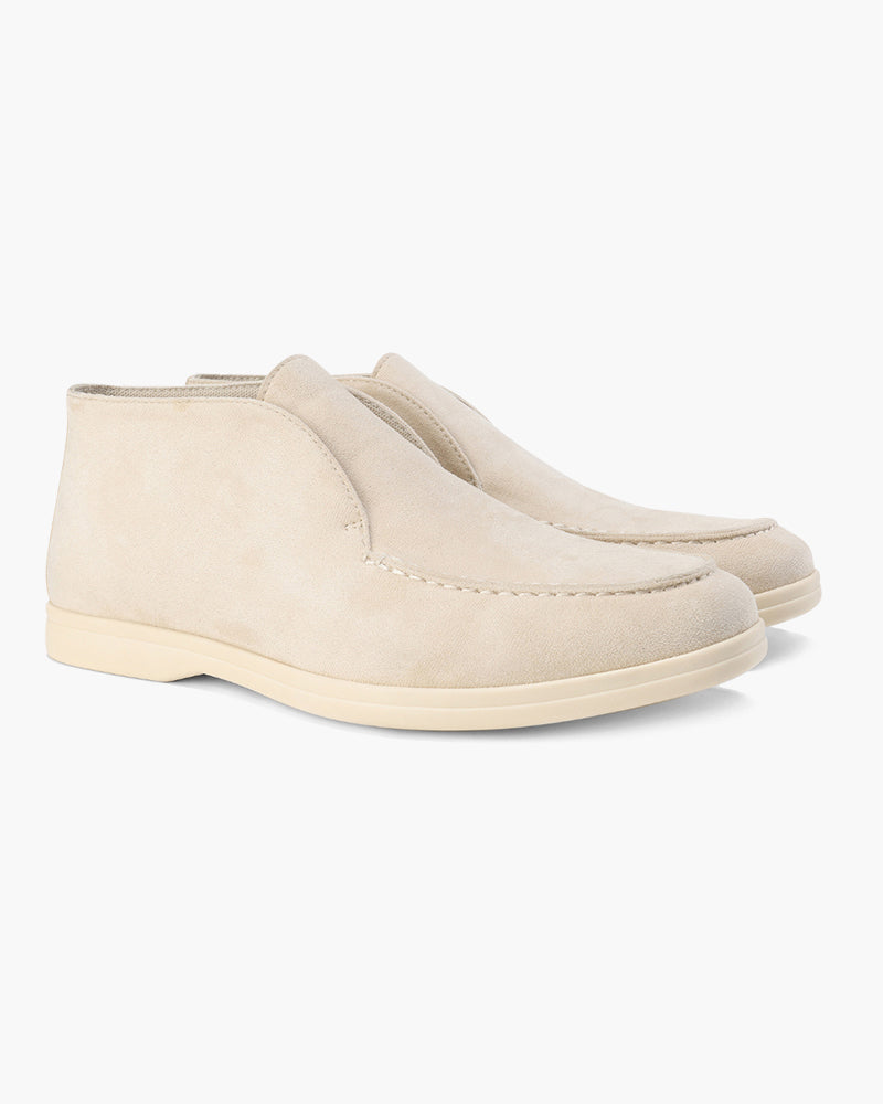 NOUVEAU RICHE Herren Loafers Wildleder Elegante Slip-Ons Beige