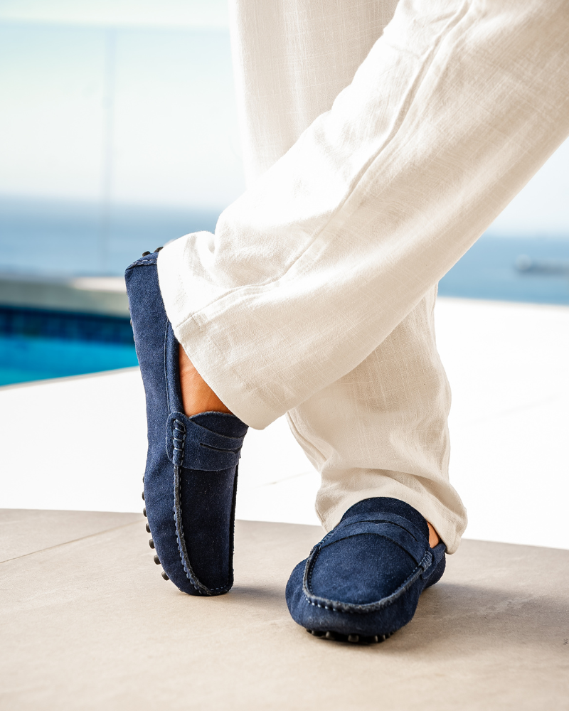 NOUVEAU RICHE Herren Loafers Wildleder Slip-Ons Elegante Schuhe