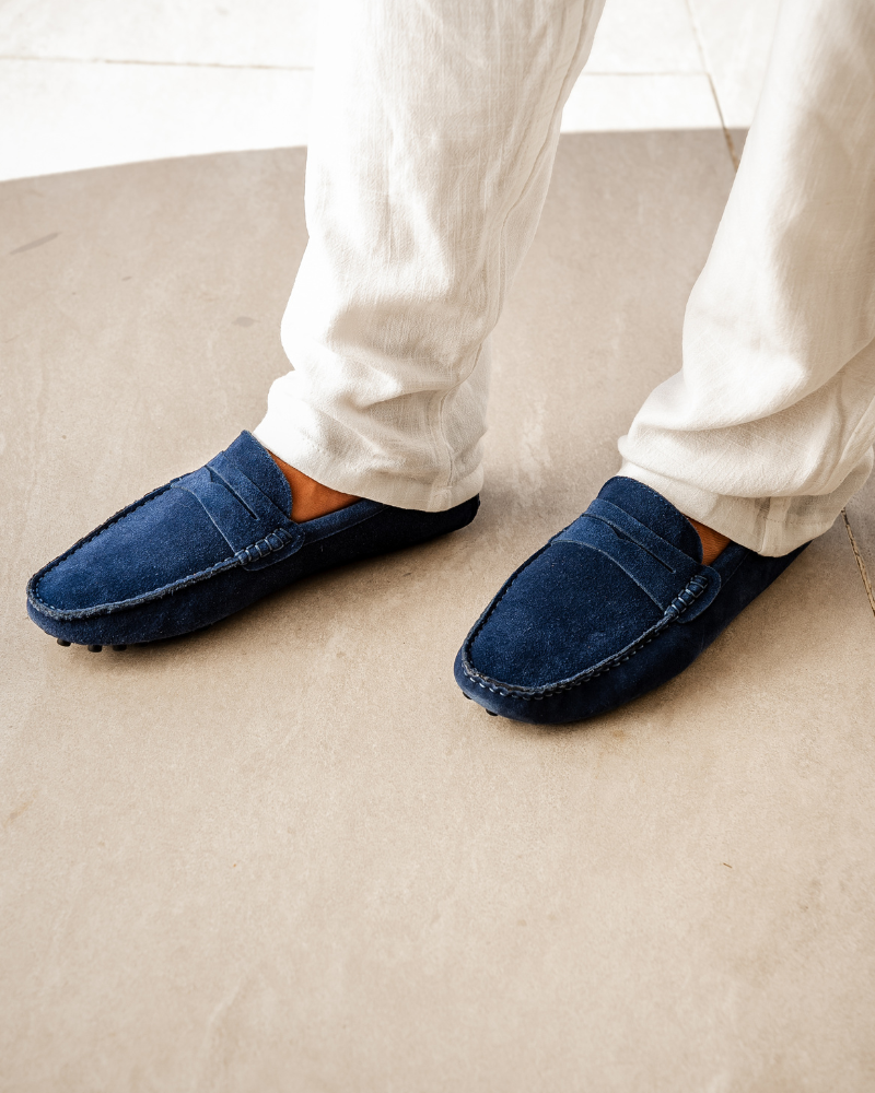 NOUVEAU RICHE Herren Loafers Wildleder Slip-Ons Elegante Schuhe