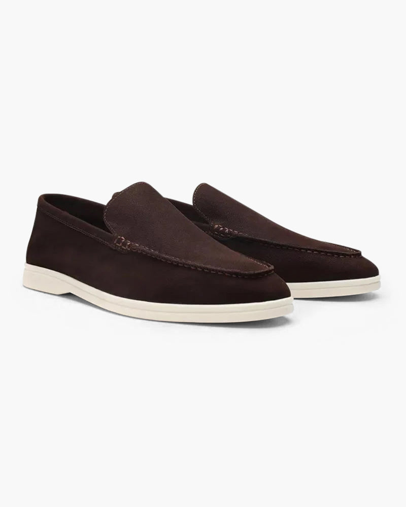NOUVEAU RICHE Herren Mokassins Elegantes Design Braun
