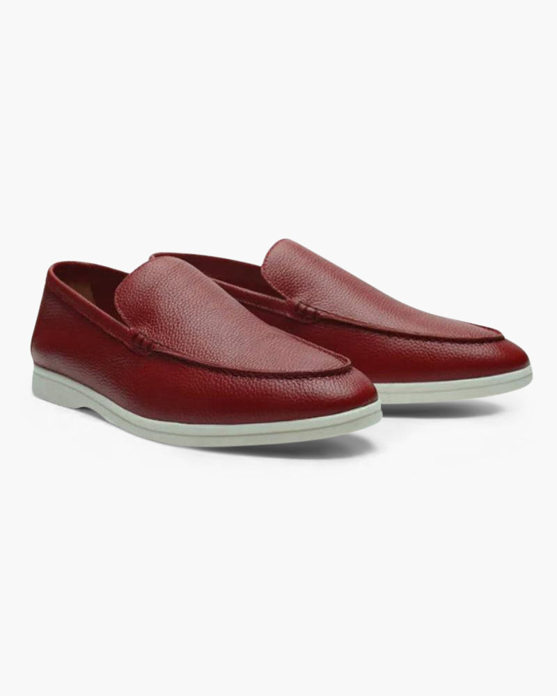 NOUVEAU RICHE Herren Mokassins Elegantes Design Rot