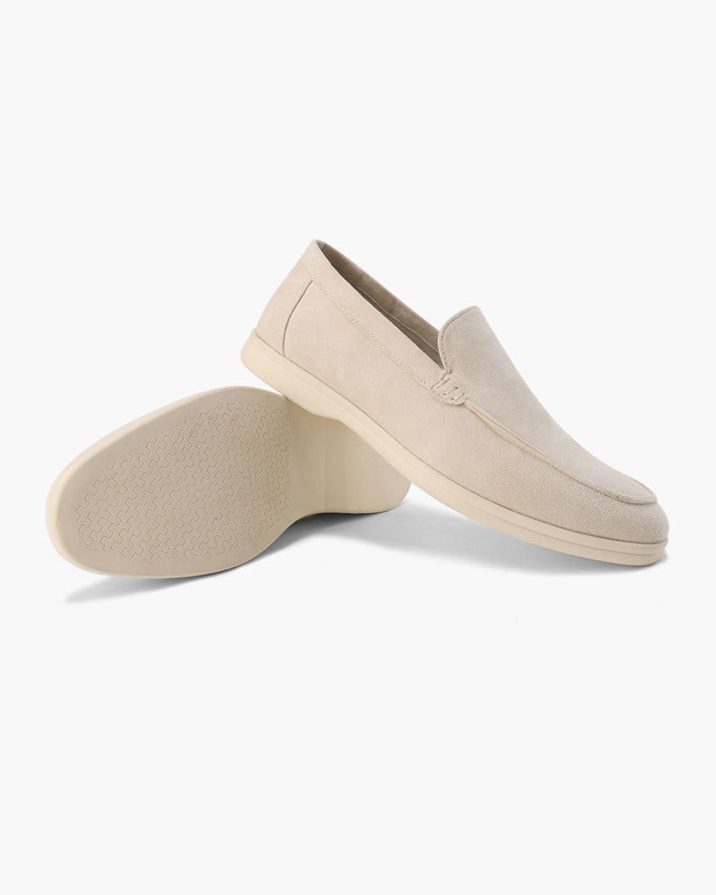 NOUVEAU RICHE Herren Mokassins Wildleder Eleganz mit Unterstützender Innensohle Beige