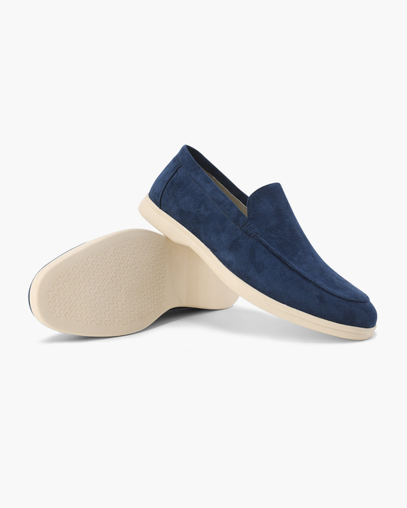 NOUVEAU RICHE Herren Mokassins Wildleder Eleganz mit Unterstützender Innensohle Marineblau
