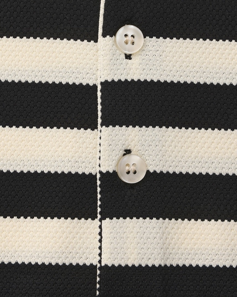 NOUVEAU RICHE Herren Polohemd Baumwolle Gestreift Relaxed Fit