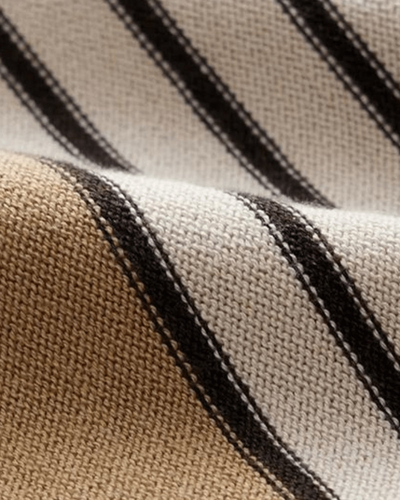NOUVEAU RICHE Herren Polohemd Beige Baumwolle Kurzarm