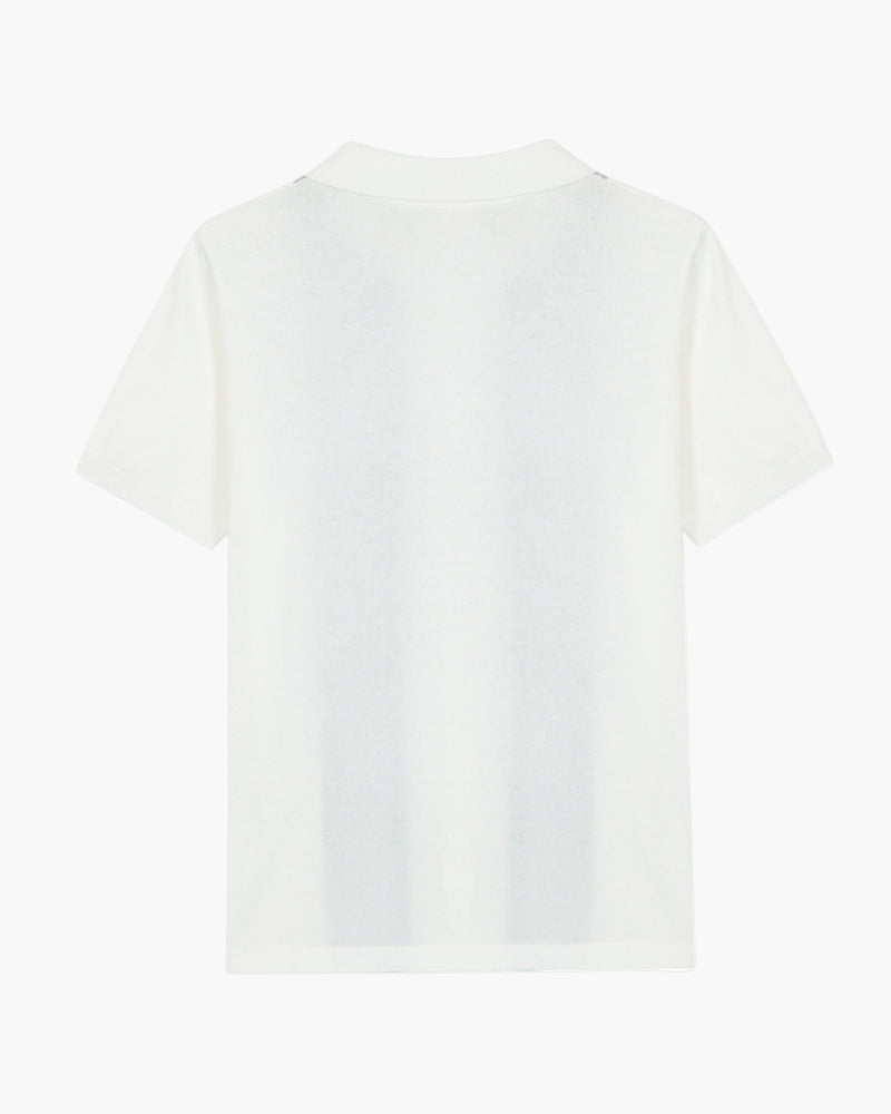 NOUVEAU RICHE Herren Poloshirt Baumwolle Atmungsaktiv Maßgeschneiderte Passform