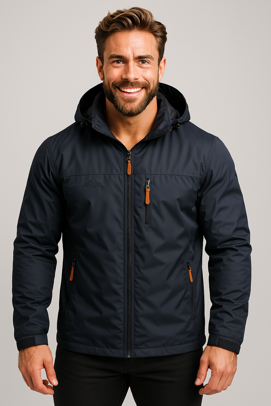 NOUVEAU RICHE Herren Zeitlose Softshelljacke Wasser- und Winddicht Schutz