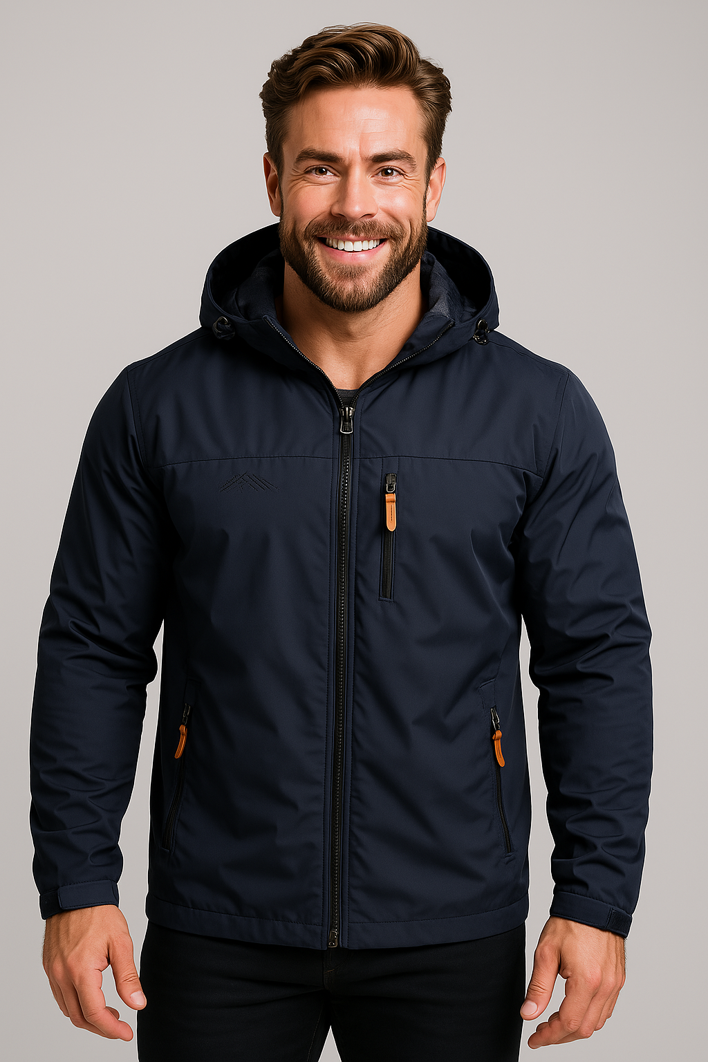 NOUVEAU RICHE Herren Zeitlose Softshelljacke Wasser- und Winddicht Schutz