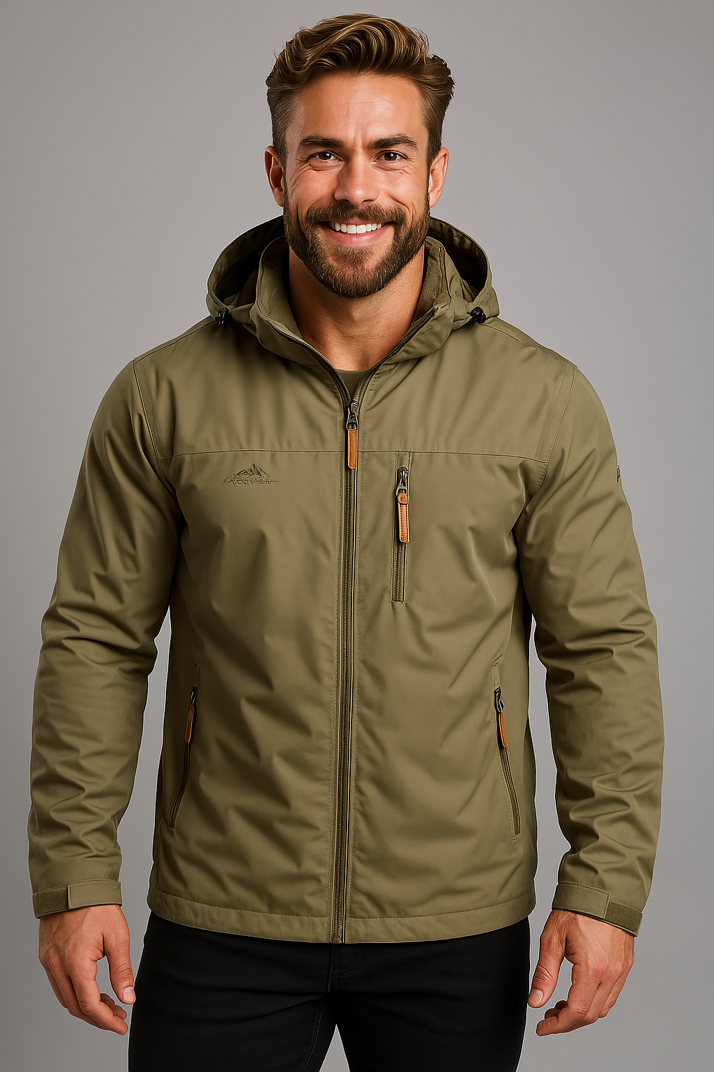 NOUVEAU RICHE Herren Zeitlose Softshelljacke Wasser- und Winddicht Schutz