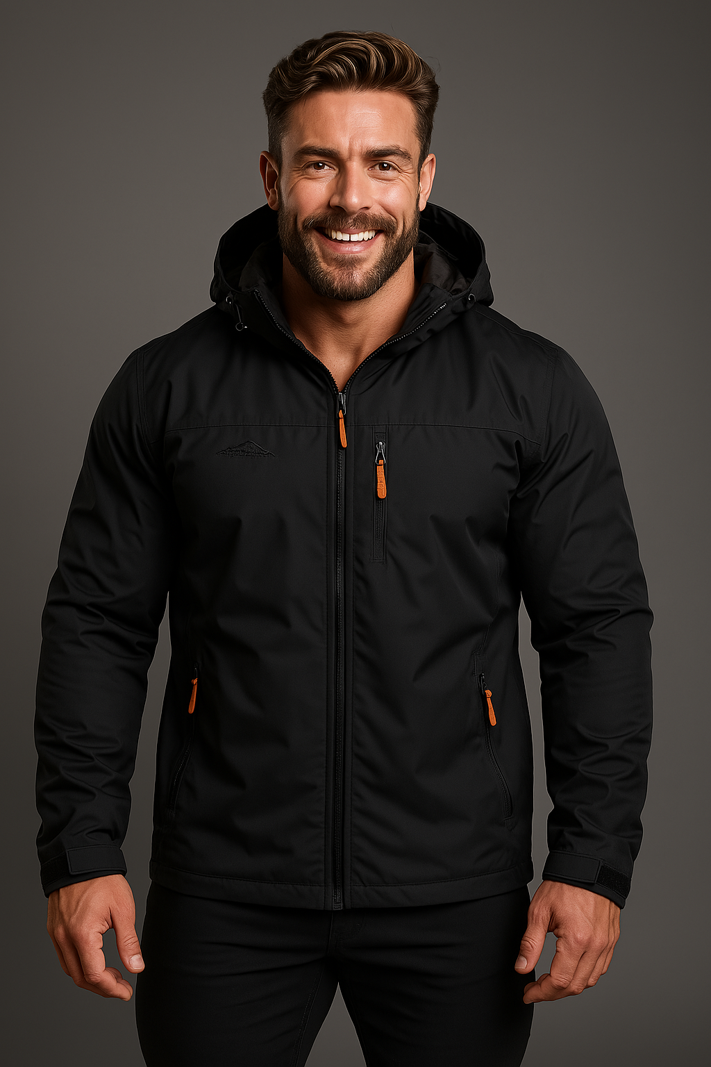 NOUVEAU RICHE Herren Zeitlose Softshelljacke Wasser- und Winddicht Schutz