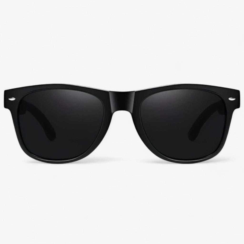 NOUVEAU RICHE Herren Sonnenbrille Holzgestell UV400 Polarisierte Gläser