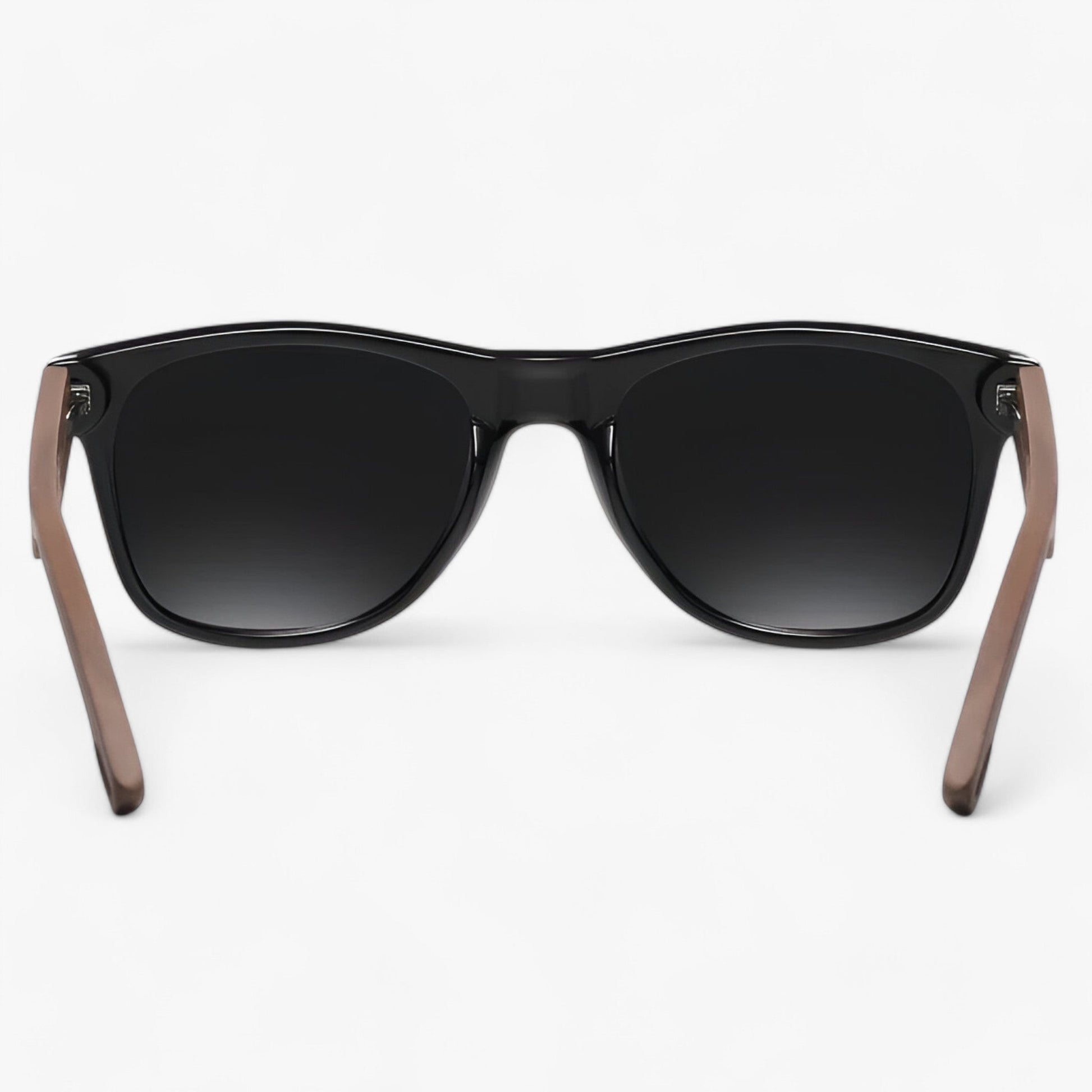 NOUVEAU RICHE Herren Sonnenbrille Holzgestell UV400 Polarisierte Gläser