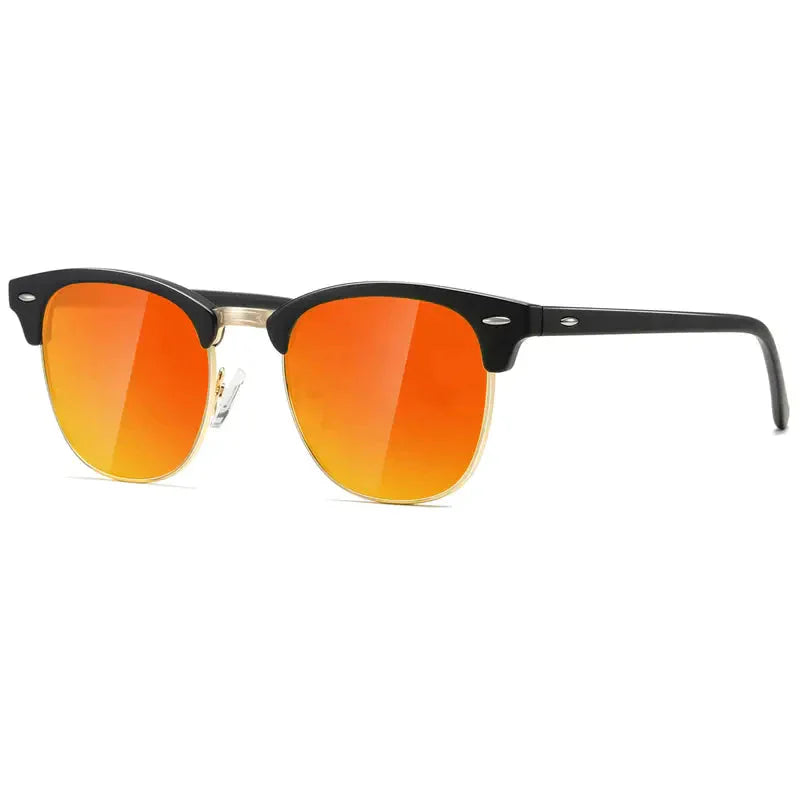 NOUVEAU RICHE Herren Sonnenbrille Piloten Polarisiert Komposit Orange