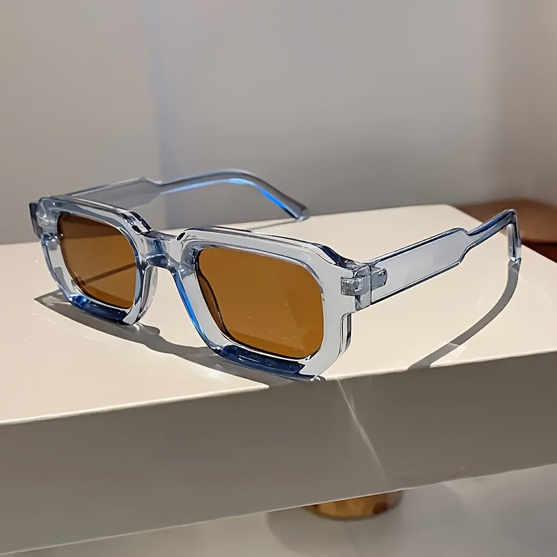 NOUVEAU RICHE Herren Sonnenbrille Retro Quadratischer Rahmen PC